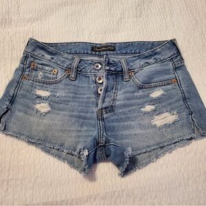 Abercrombie & Fitch Distressed Jean Shorts